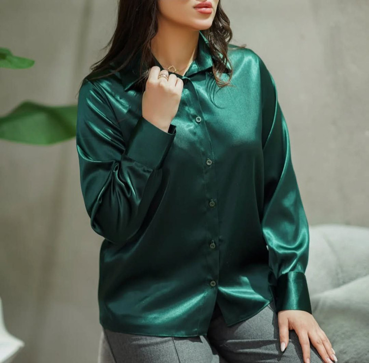 شومیز ساتن ال ایکس گرم