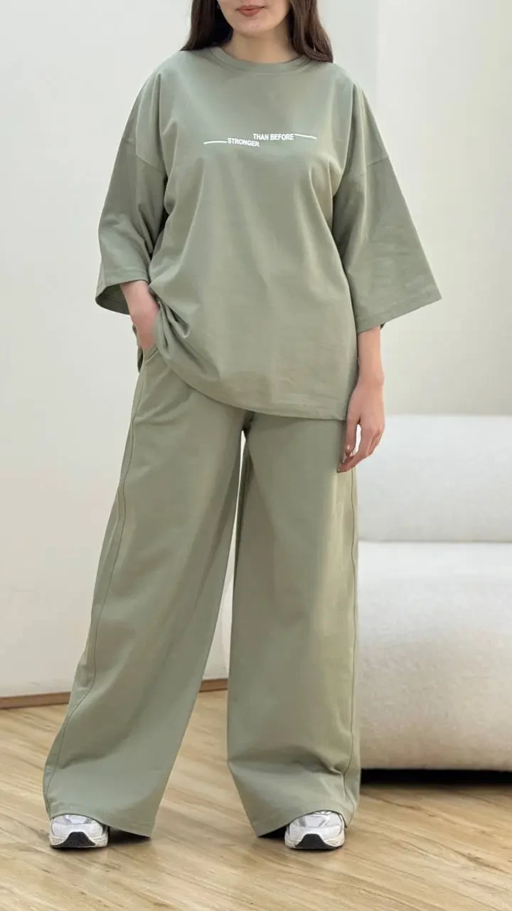 ست زنانه تیشرت و شلوار