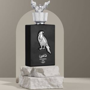 عطر ادوپرفیوم لطافه مدل شاهین سیلور رایحه تلخ و خنک
